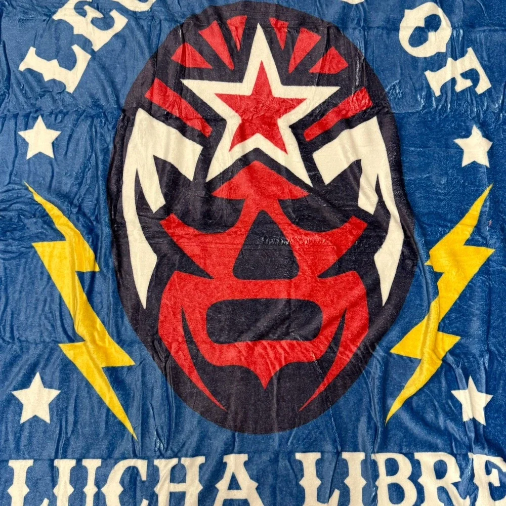 NEW Legends Of Lucha Libre Throw Blanket 46